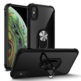 Ốp Điện Thoại Trong Suốt Có Vòng Đỡ Nam Châm Cho iphone Xs Max XR X Xs