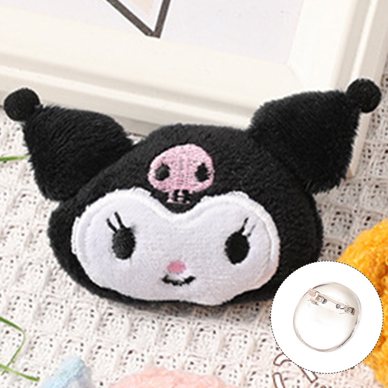 SANRIO Ghim Cài Áo Dễ Thương Ghim Cài Balo Phụ Kiện Cài Áo Ghim Cài Áo Đính Đá Cài Áo Ngọc Trai Trâm Cài Tóc Cổ Trang