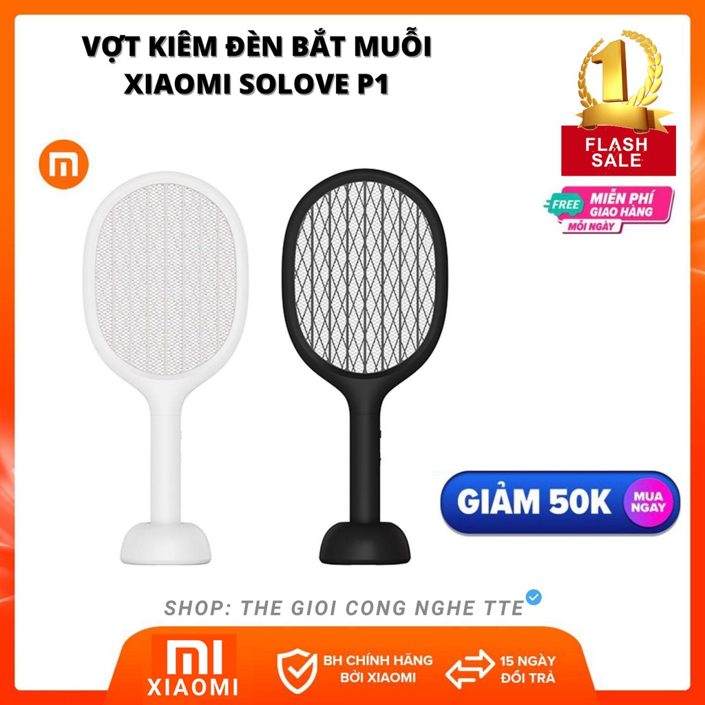 Vợt kiêm đèn bắt muỗi Xiaomi Solove P1 - Phân Phối Chính Hãng Xiaomi