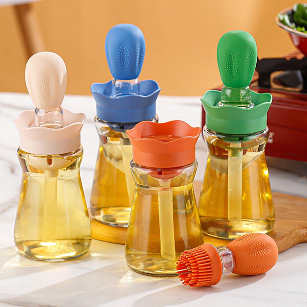 Chai Silicone Đựng Dầu Kèm Cọ Quét Nướng Bbq Tiện Dụng