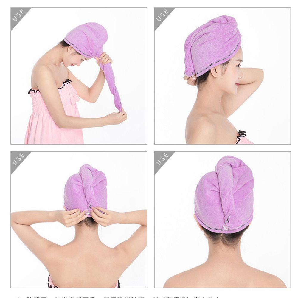 Mũ Trùm Đầu Sấy Khô Tóc Bằng Lông Cừu Nhanh Khô Tiện Dụng