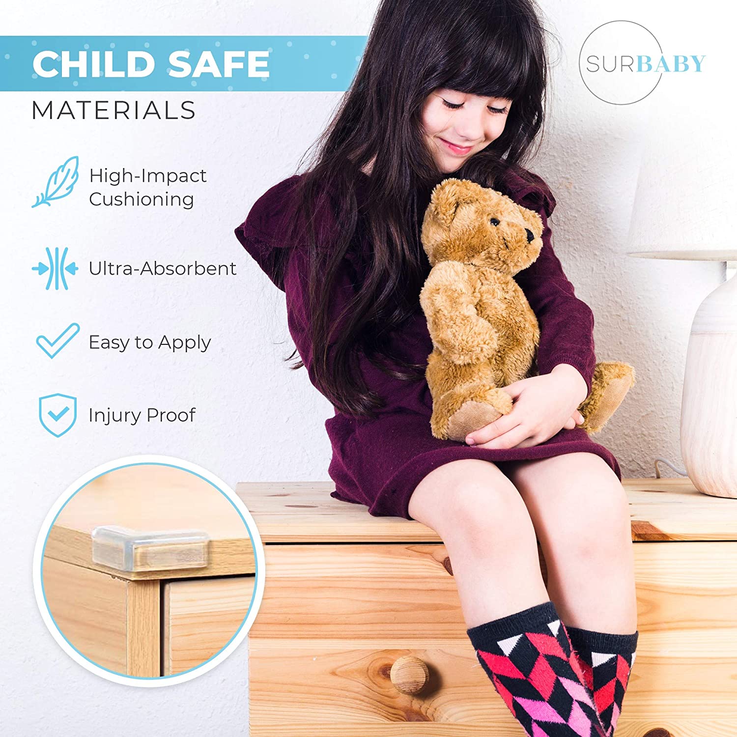 Dụng cụ gắn góc cạnh đồ nội thất bảo vệ an toàn chống va chạm cho bé với 8 kiểu tùy chọn
