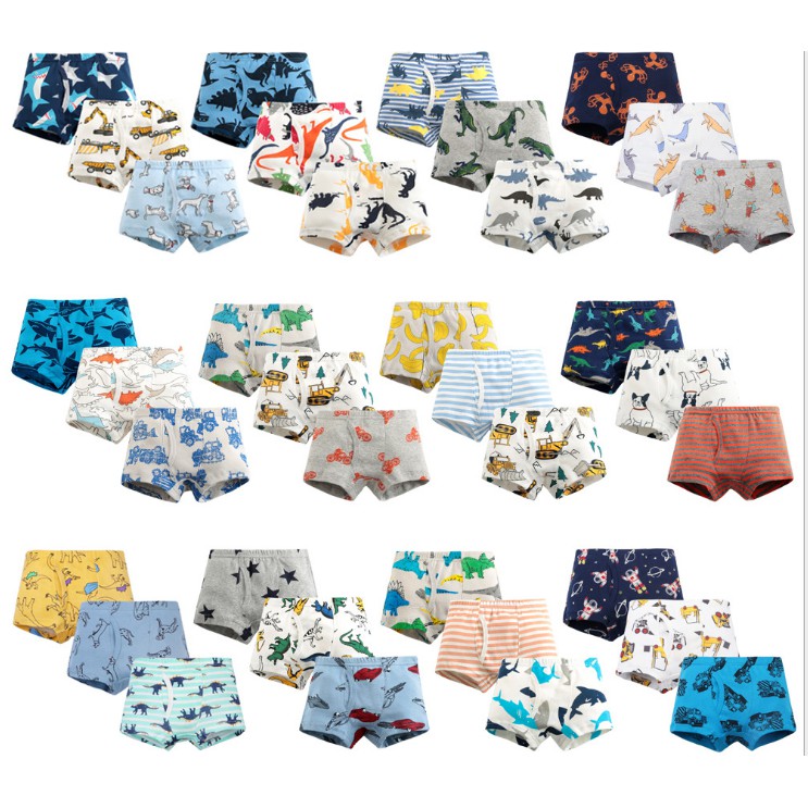 [ HÀNG HOT]  Set 3 Quần chip đùi , quần lót bé trai hàng cao cấp 100% cotton [ Giao màu Ngẫu Nhiên]