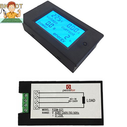 Đồng hồ đo điện AC PZEM-021 20A 260V 4 thông số