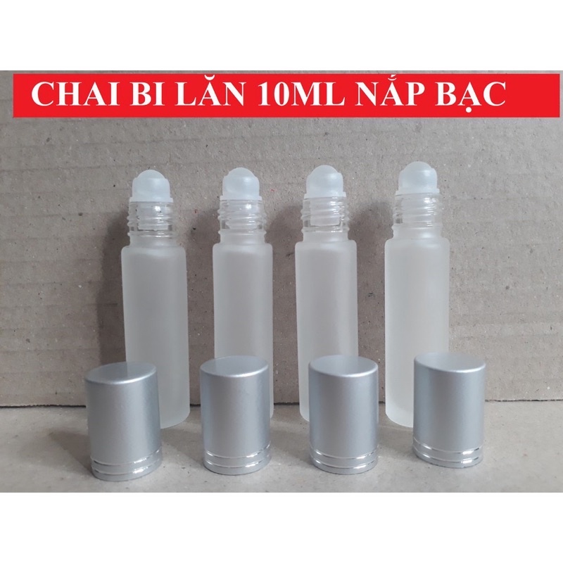 Vỏ bi lăn phun mờ 10ml đựng dầu dừa, chiết tinh dầu, nước hoa...