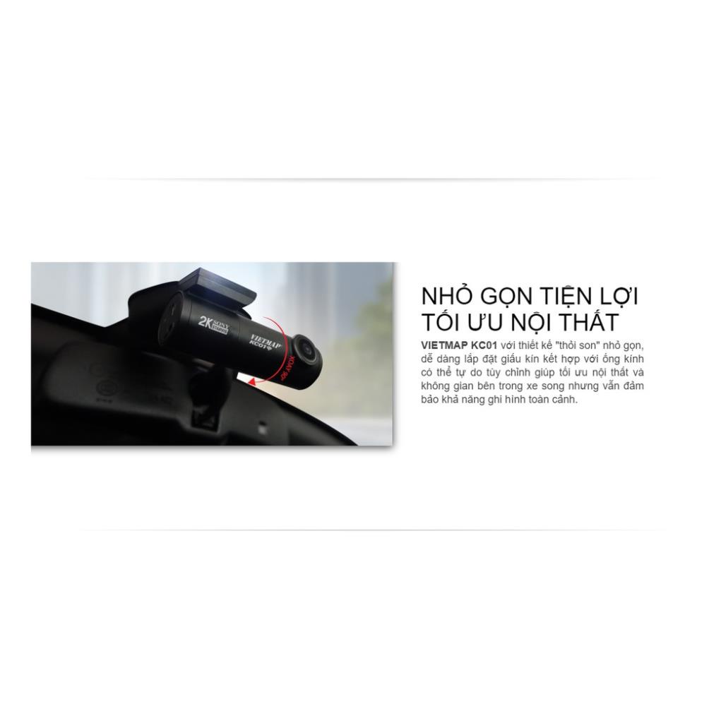 Camera hành trình Vietmap KC01 Tặng kèm thẻ nhớ 128GB, Ghi hình trước SUPER HD - Sau FULL HD1080P