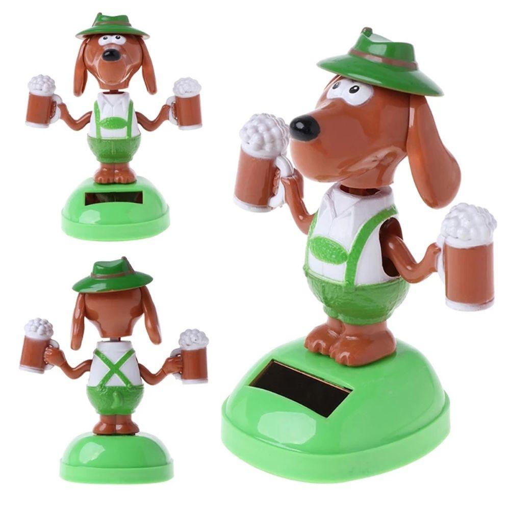 Rebuy1 Búp Bê Nhảy Múa Năng Lượng Mặt Trời Hình Chú Chó Con Nhảy Múa Để Bàn Trang Trí Giáng Sinh / Xe Hơi