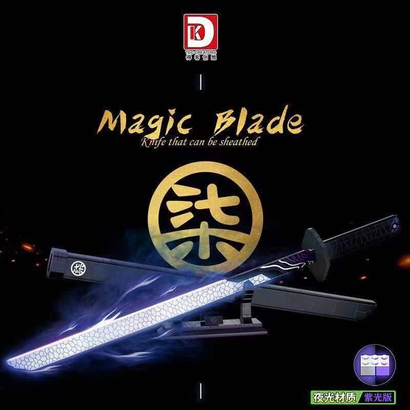 Đồ chơi lắp ráp mô hình DK1505 Magiced Blade Knife that can be sheathed thanh kiếm dạ quang