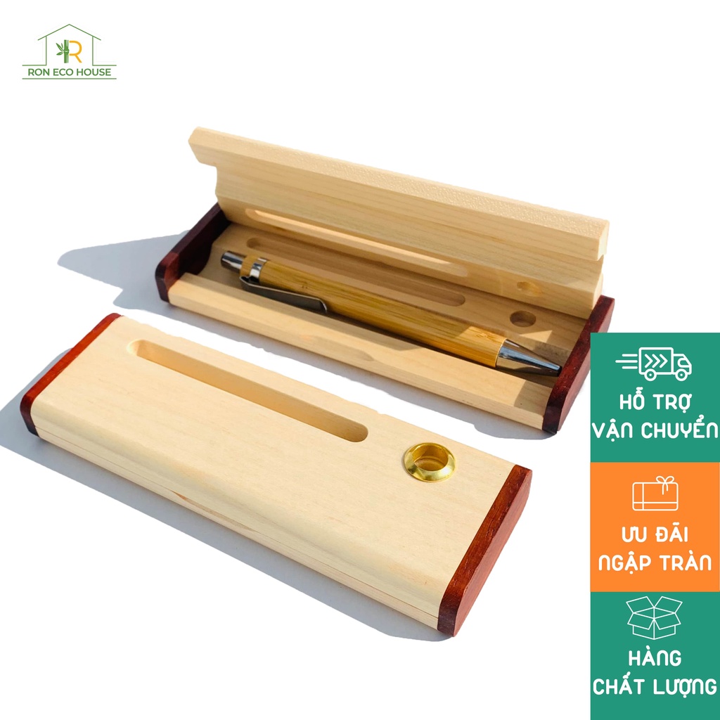 Bộ Quà Tặng Hộp Bút Và Bút Bi Tre