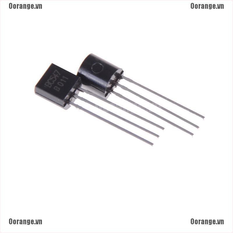 Bộ 50 Linh Kiện Điện Tử NPN BC547 BC547B 0.1A / 45V Màu Đen