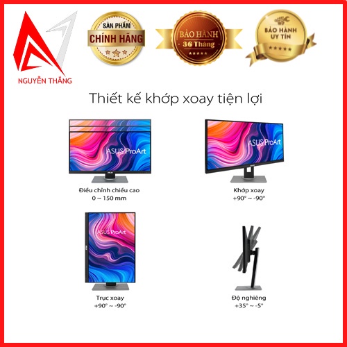 Màn hình ASUS PROART PA278QV 27inch IPS 2K 75HZ CHUYÊN ĐỒ HỌA chính hãng