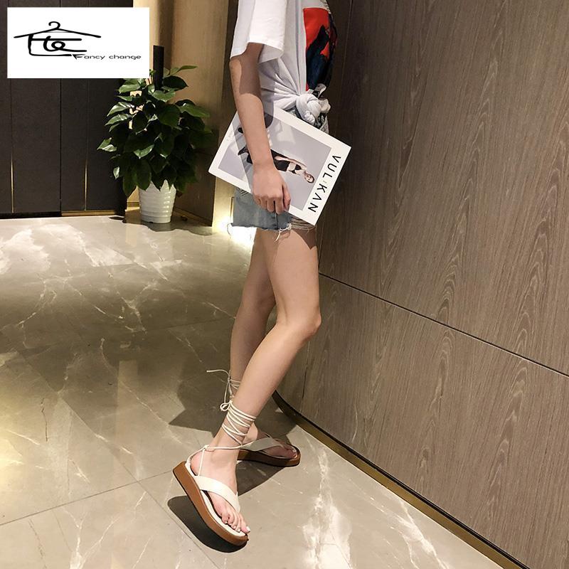 Giày Sandal Mùa Hè Đế Dày Phong Cách La Mã Cổ Điển 2022 Cho Nữ