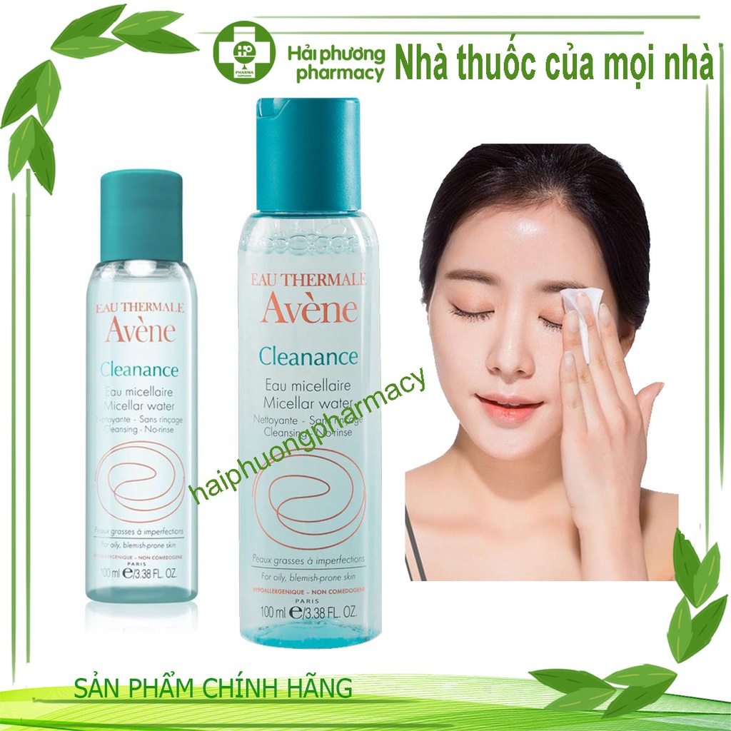 Tẩy trang Avène Cleanance Micellar Water - cho da dầu nhạy cảm 100ml