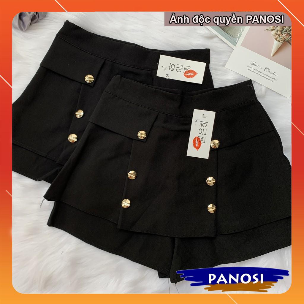 Chân váy ngắn 2 tầng dáng xòe đính cúc kiểu dáng công sở trẻ trung - CV37