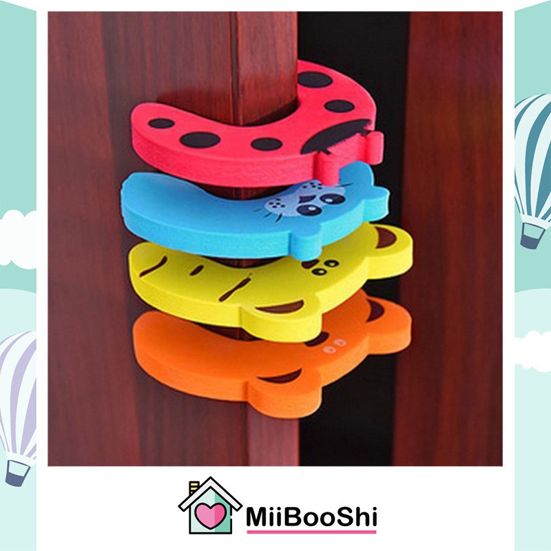 Chặn cửa cho bé chống va đập thông minh chống kẹp tay chân bé combo 7 miếng chặn cửa đa năng bảo vệ bé MiibooShi SL1380