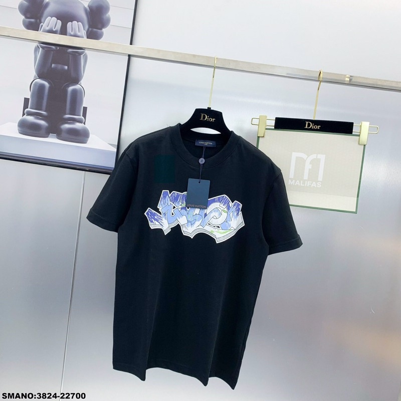 Áo Phông Nam Lv In Nhiệt Siêu Đẹp - Áo Thun Nam LV Cao Cấp