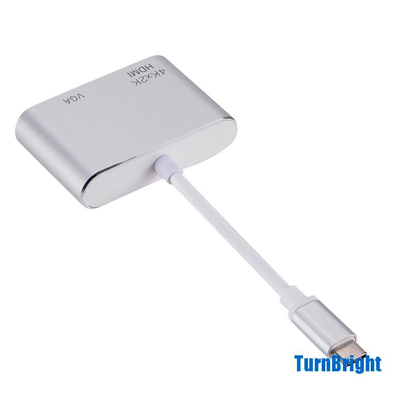 Bộ Chuyển Đổi Usb 3.1 Type C Sang Vga Đa Cổng Hdmi 4k Uhd | BigBuy360 - bigbuy360.vn