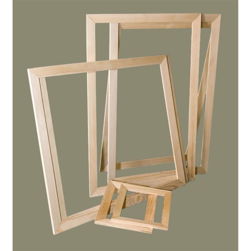 Khung gỗ căng vải toan vẽ tranh sơn dầu, khung thêu, khung gỗ decor tặng móc treo tranh.