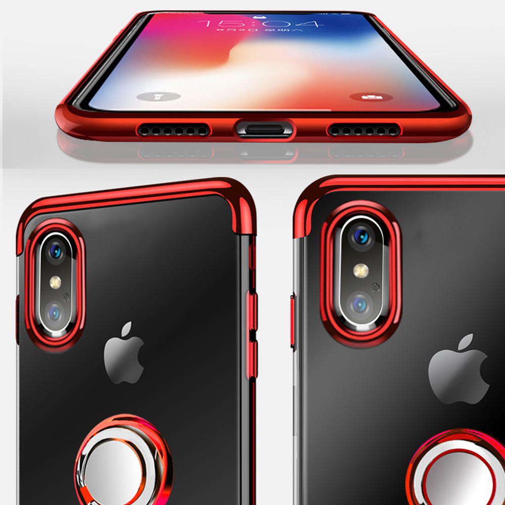 Ốp Lưng Tpu Có Vòng Nhẫn Dùng Cho Iphone X Xr Xs Max Se 5 5s 6 6s 7 8 Plus