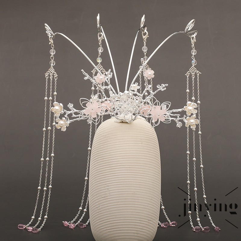 GETNOIVAS  Trâm cài tóc hình vương miện phong cách Trung Hoa tinh tế chất lượng cao