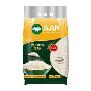 Gạo Thơm ST21 A AN Túi 5Kg - Đặc sản Sóc Trăng - Thơm hoa lài