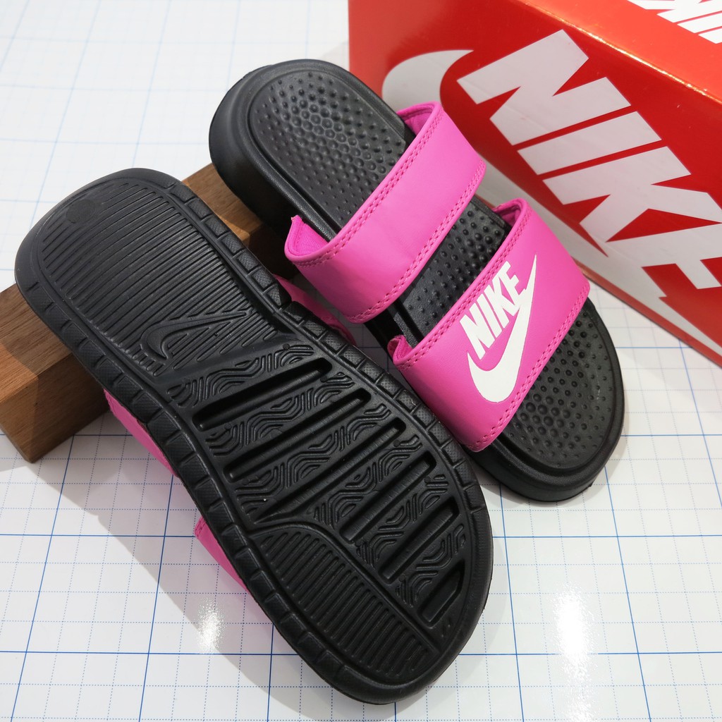 [Hộp Nk] Dép Nk Nike hai quai ngang nam nữ đầy đủ tem, mác, lót dày, tem size in nhiệt trong lót, hộp hãng Nk theo dép.