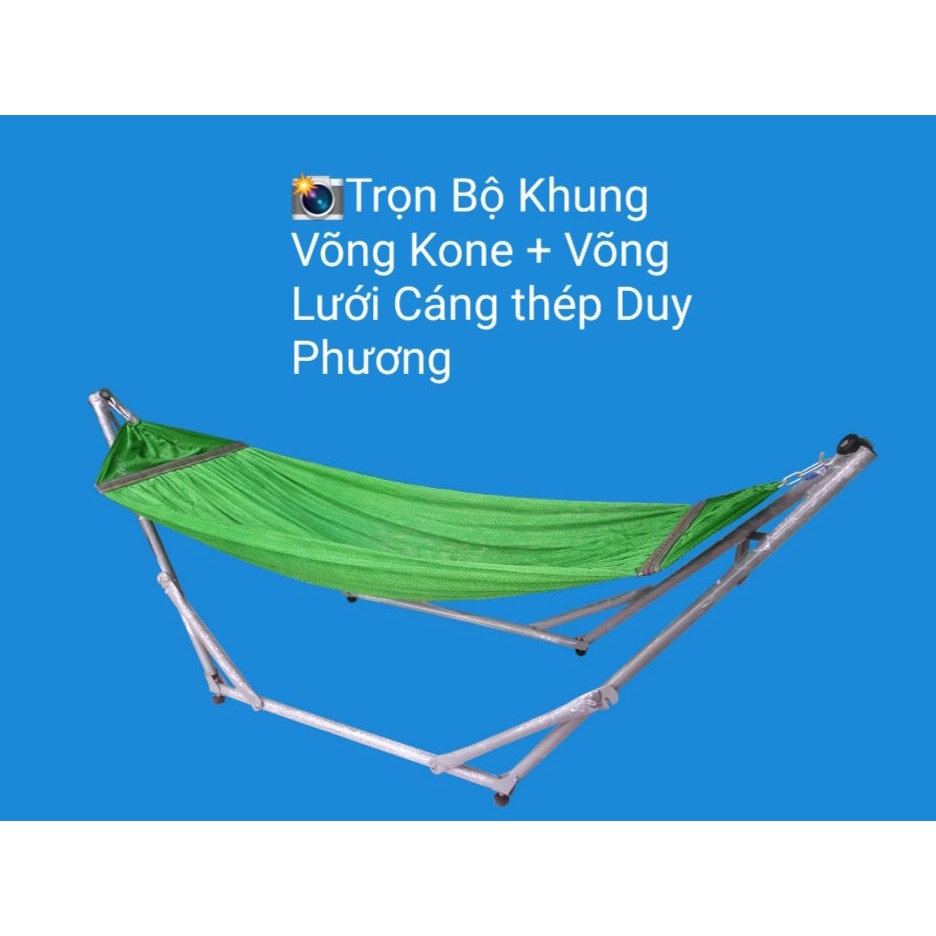 [GIÁ HỦY DIỆT]⭐Khung võng sắt Kone sơn tĩnh điện Duy Phương cao cấp, combo khung võng kèm võng lưới giá tốt hàng loại 1