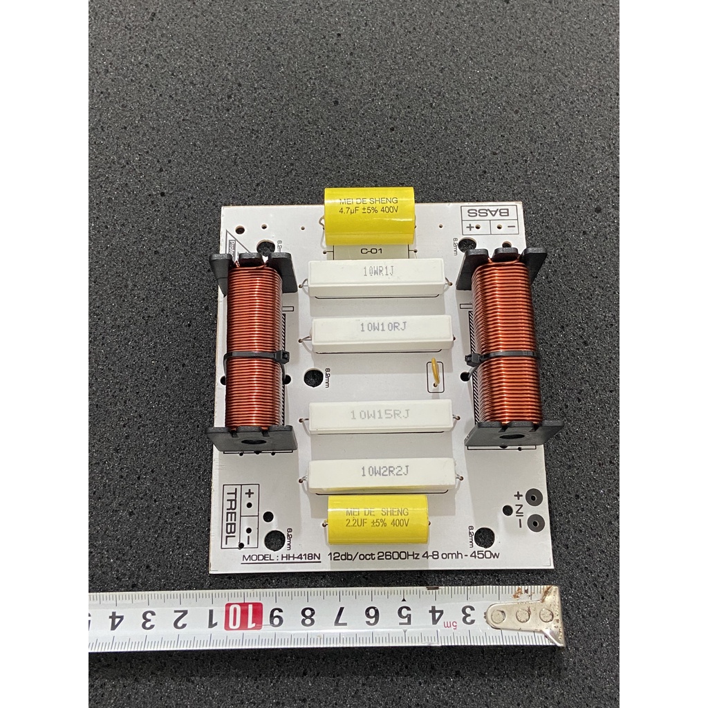 Mạch lọc loa phân tần loa full đơn 1 bass 1 treble 01 cái phân tần loa 4 tấc