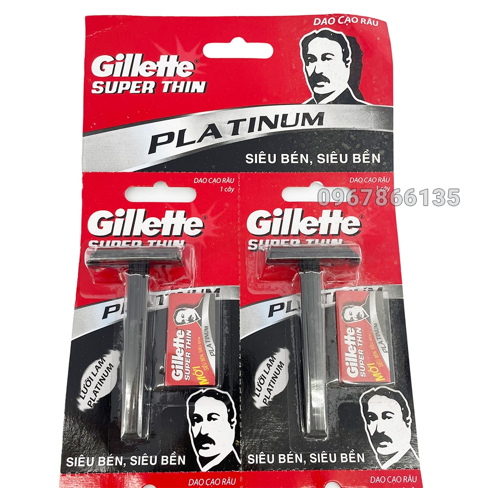 Dao Cạo Râu Du Lịch Gillette Super Thin, Cạo Sạch Sát Chân