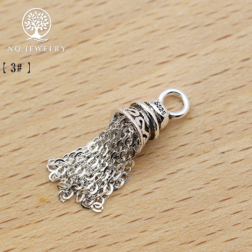 Charm bạc hình chuông treo dài