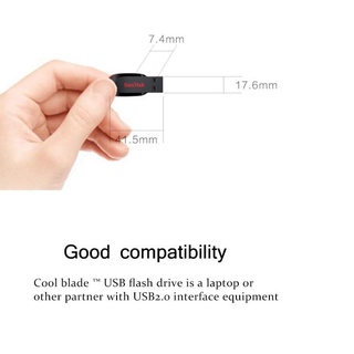 SANDISK Ổ Đĩa Flash USB 2.0 Cruzer Blade CZ50 128GB/256GB/512GB