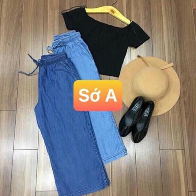 quần bò ống sớ