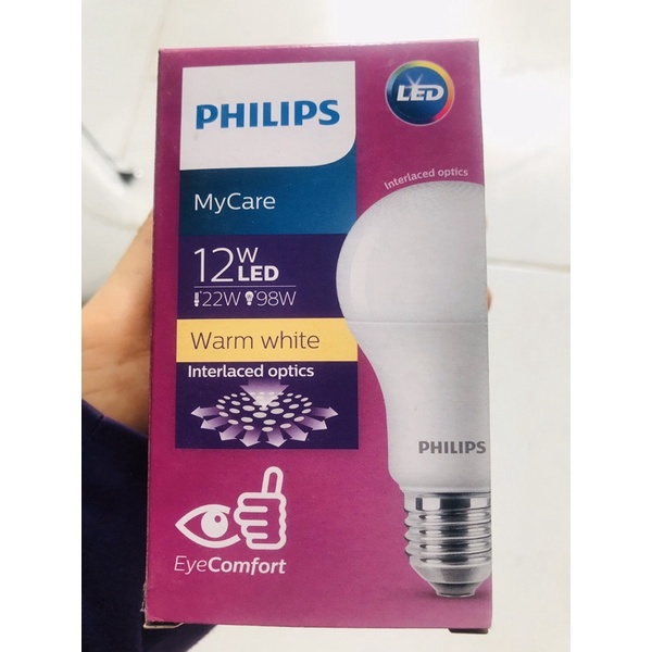 Bóng đèn Philips led bulb êm dịu cho mắt Mycare G9 công suất  E27 APR - sáng trắng/sáng vàng