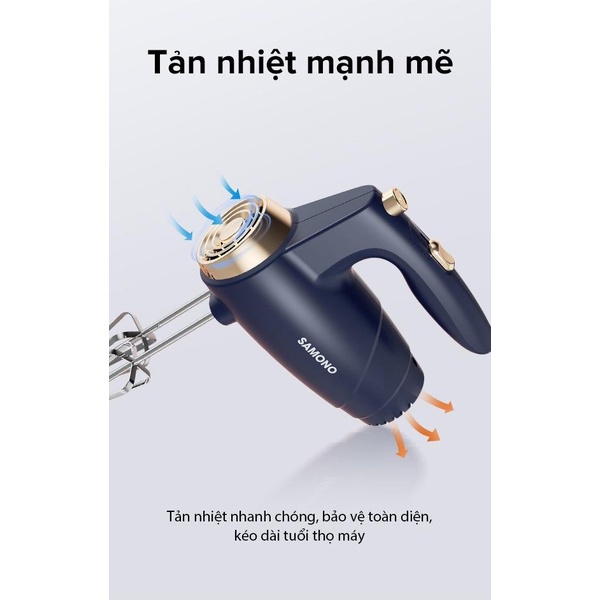 Máy Đánh Trứng Cầm Tay 5 Tốc Độ Samono SW-THMB200