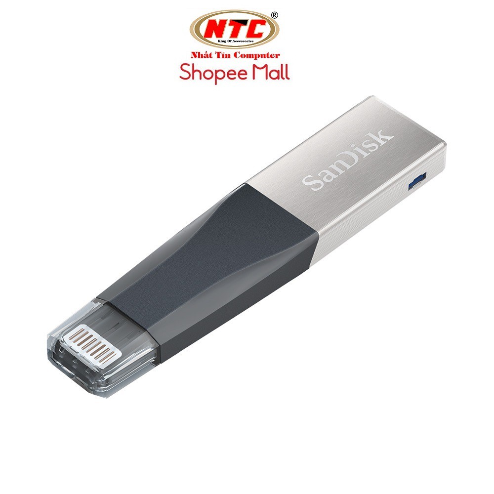 USB OTG 3.0 SanDisk iXpand™ Mini Flash Drive 16GB / 32GB / 64GB / 128GB / 256GB (Bạc) - Hàng chính hãng