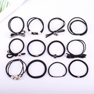 Bộ 12 thun cột tóc Hàn Quốc dễ thương