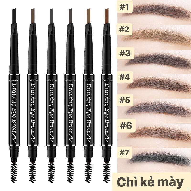 Chì Kẻ Mày 2 Đầu Lameila Double Effect Không Thấm Nước | Shopee Việt Nam