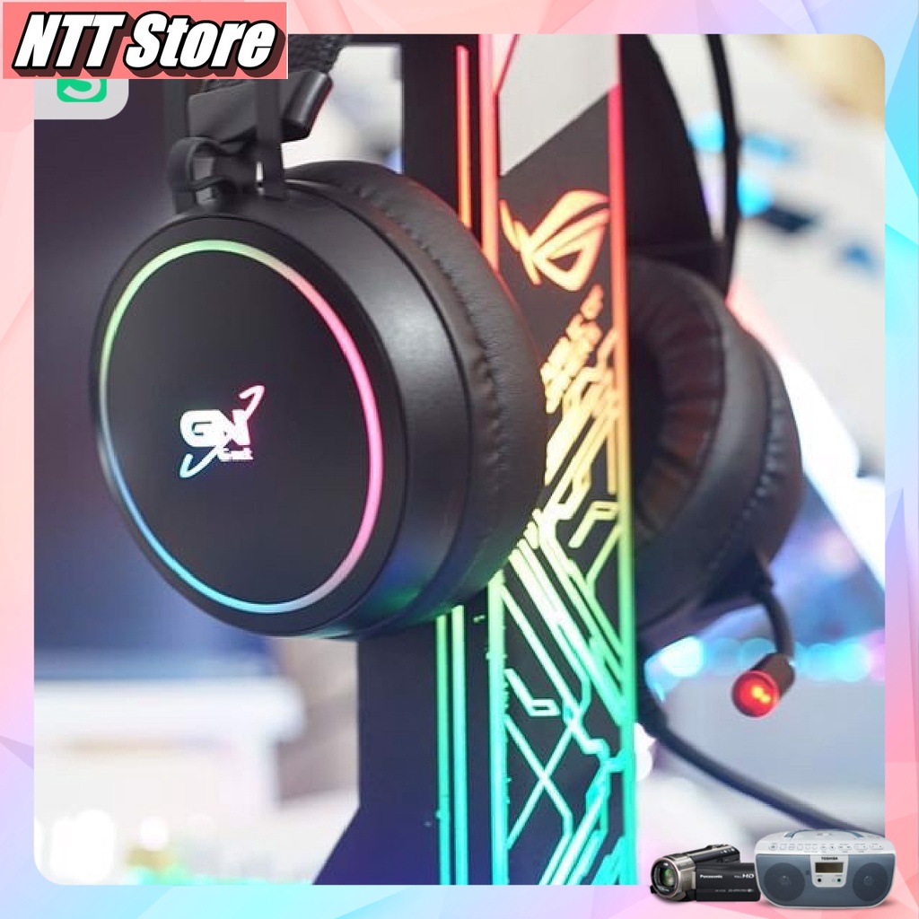 Tai nghe Game GNET G09 có mic LED RGB  âm thanh 71 màu đen  Hàng Fullbox bảo hành Chính Hãng bảo hành 12 tháng