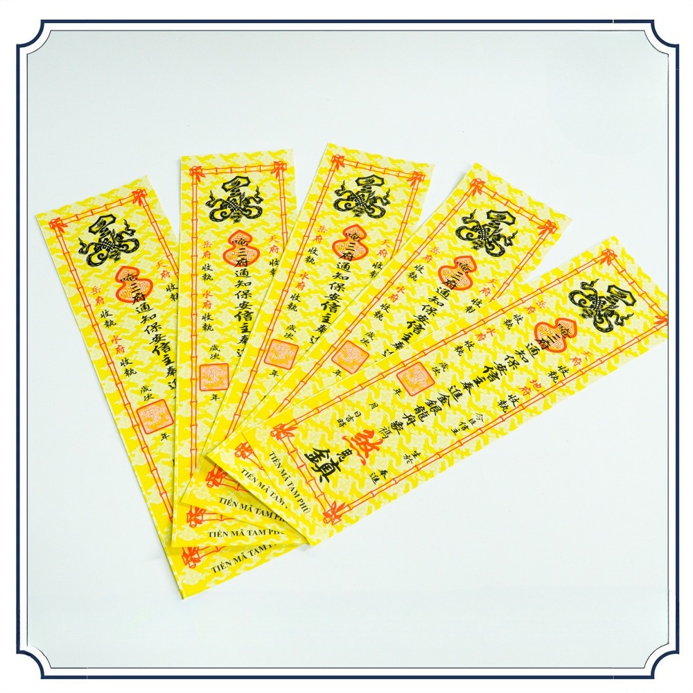 100 Phách dán mã tiến hình, tiến mã,  tứ phủ, tam phủ, phách vong giấy đẹp