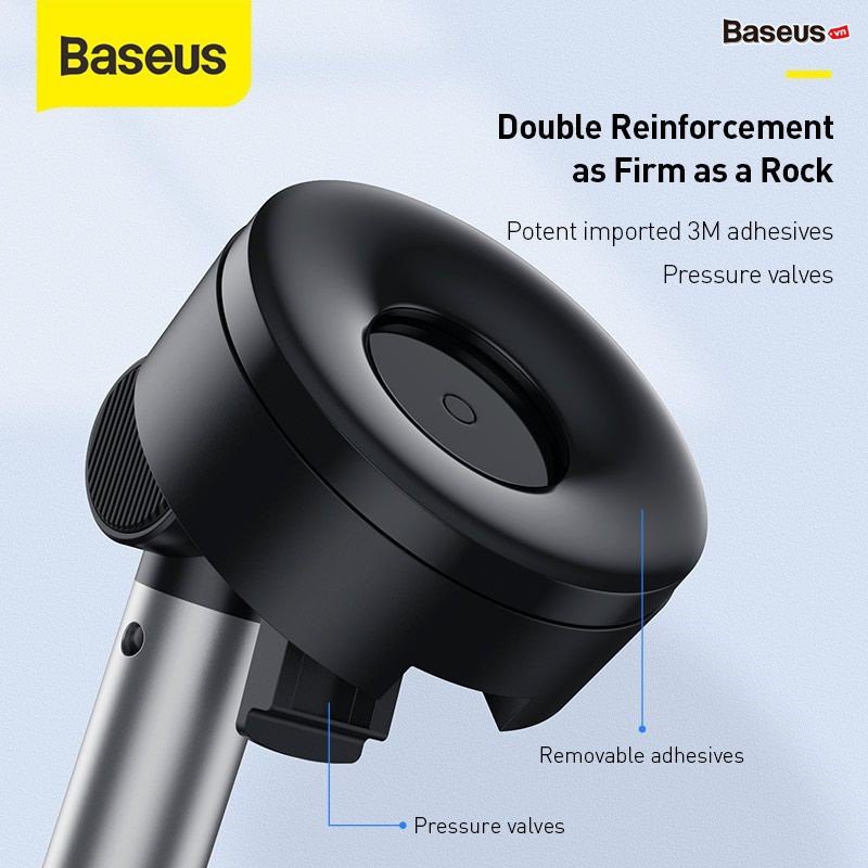 Giá đỡ kẹp điện thoại xe hơi ôtô - Baseus Simplism Gravity Car Mount - Loại hút chân không gắn kính hay táp lô