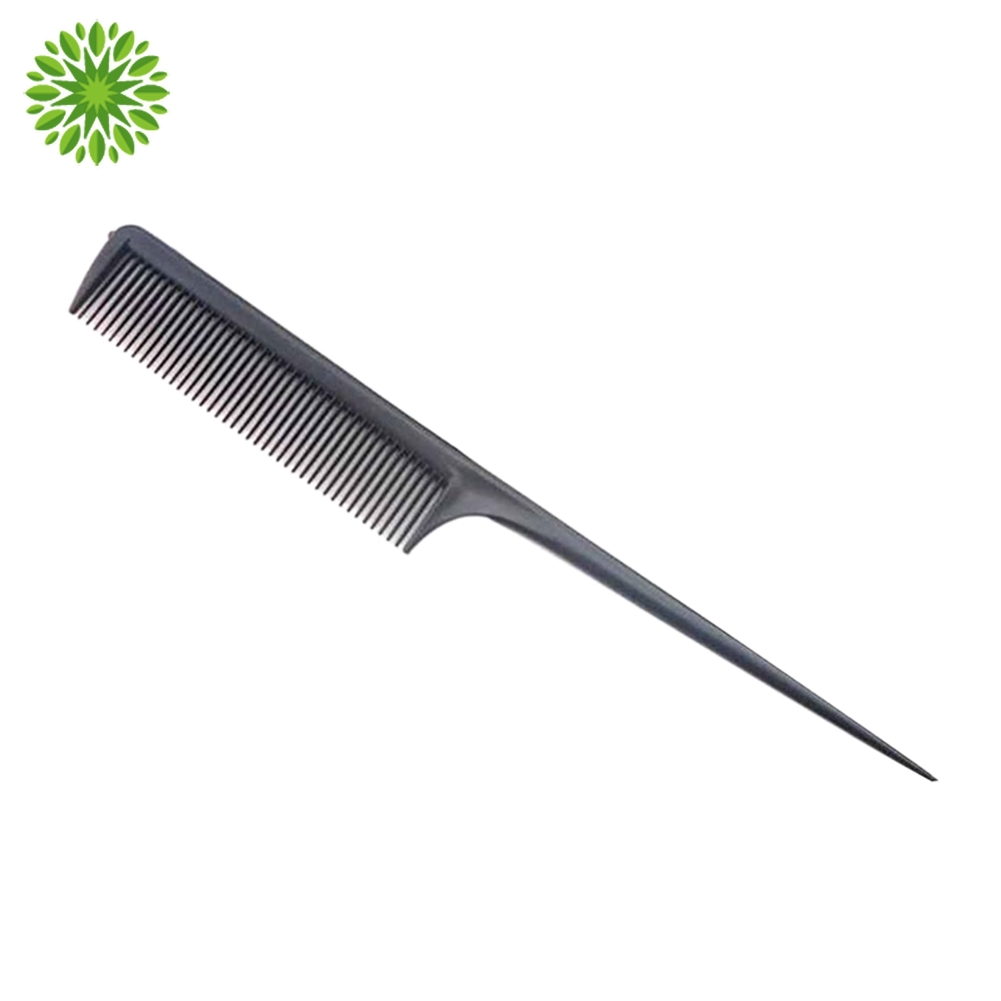 [Hàng mới về] Lược chải tóc tạo kiểu bằng nhựa màu đen có tay cầm dài tiện lợi