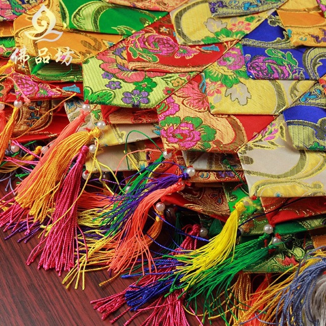 Rèm 5 tầng thêu gấm Nepal