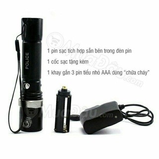 Đèn pin siêu sáng(tặng kèm 1 cục pin sạc)