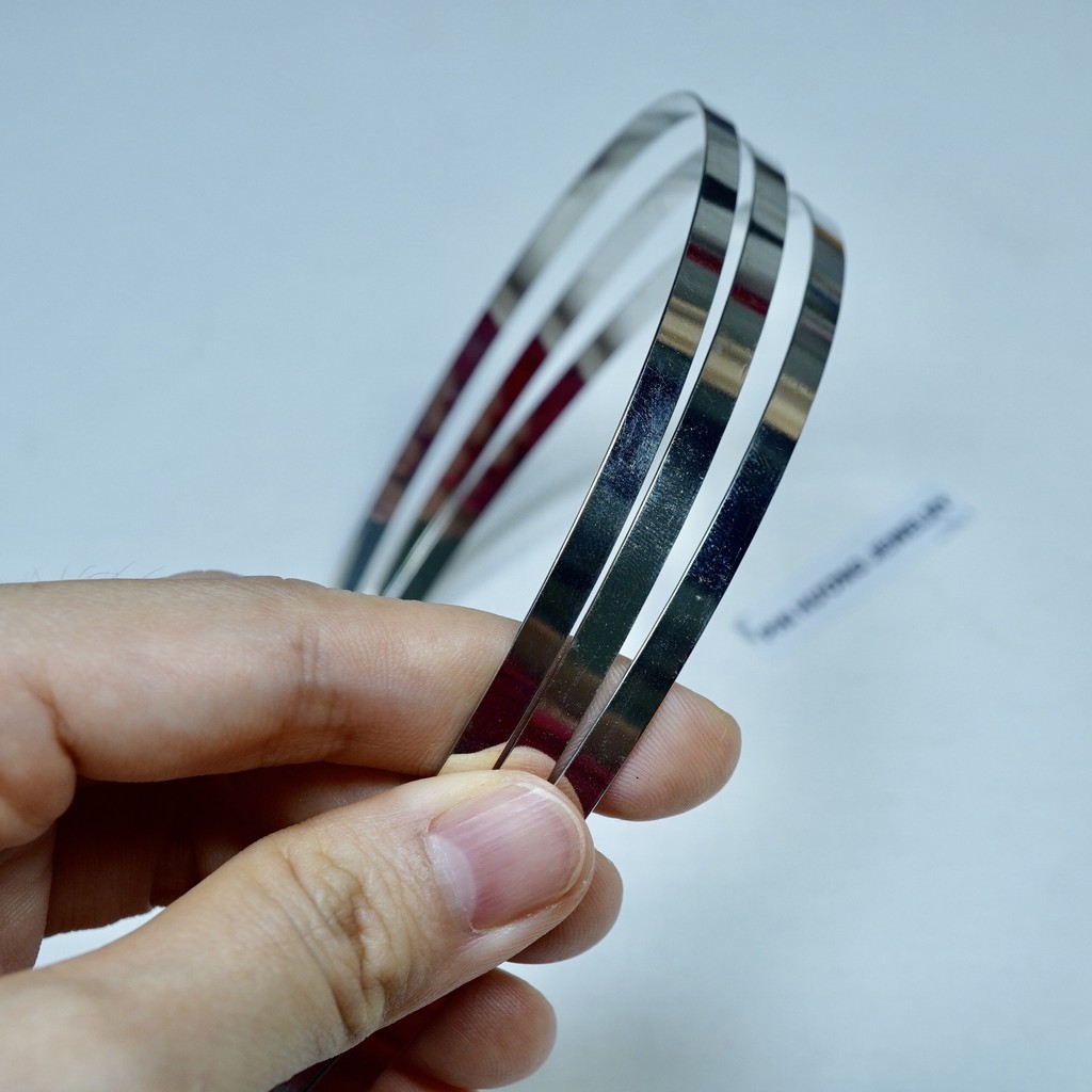 Phôi cài tóc, xương bờm inox 5mm