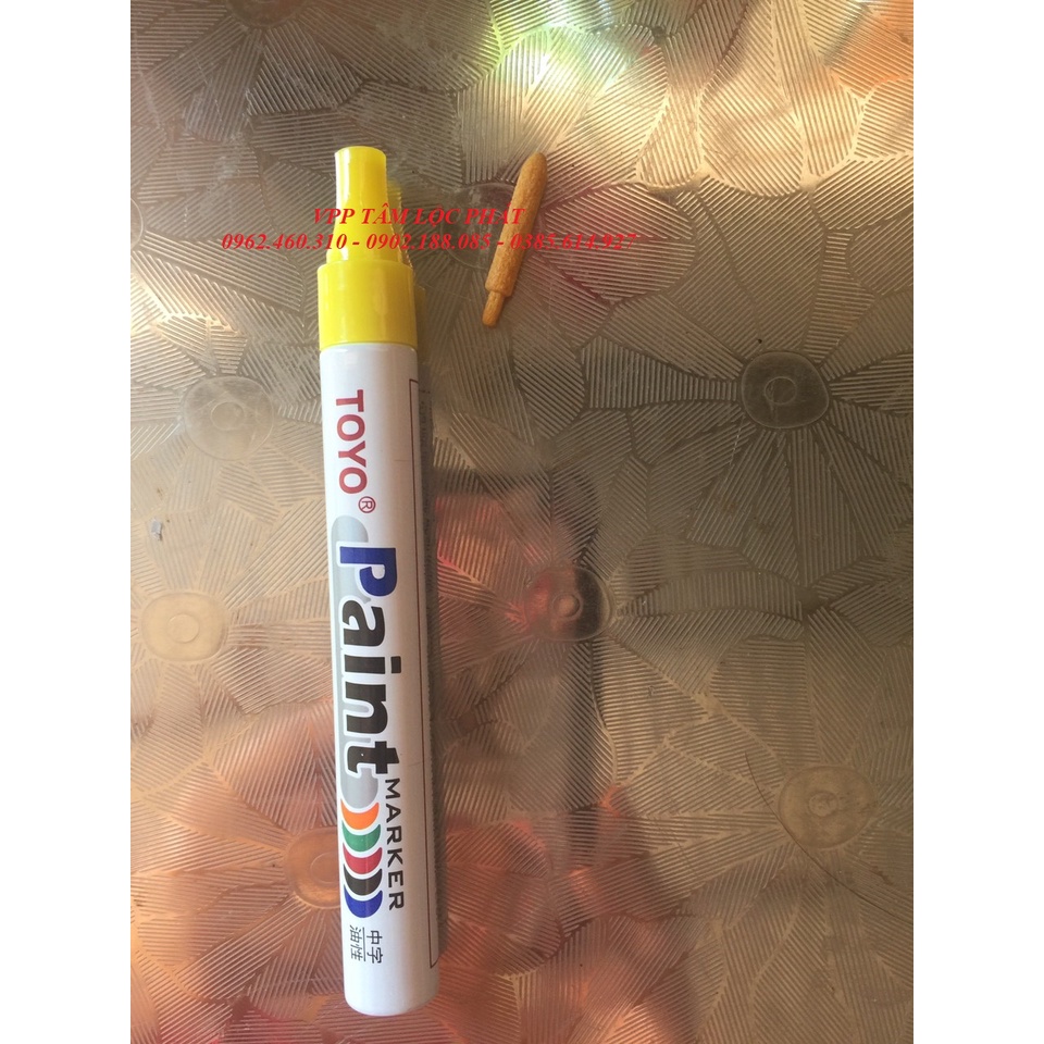 SỈ HỘP 12 CHIẾC Bút vẽ thông số lốp xe màu TRẮNG - BÚT SƠN TOYO SA101