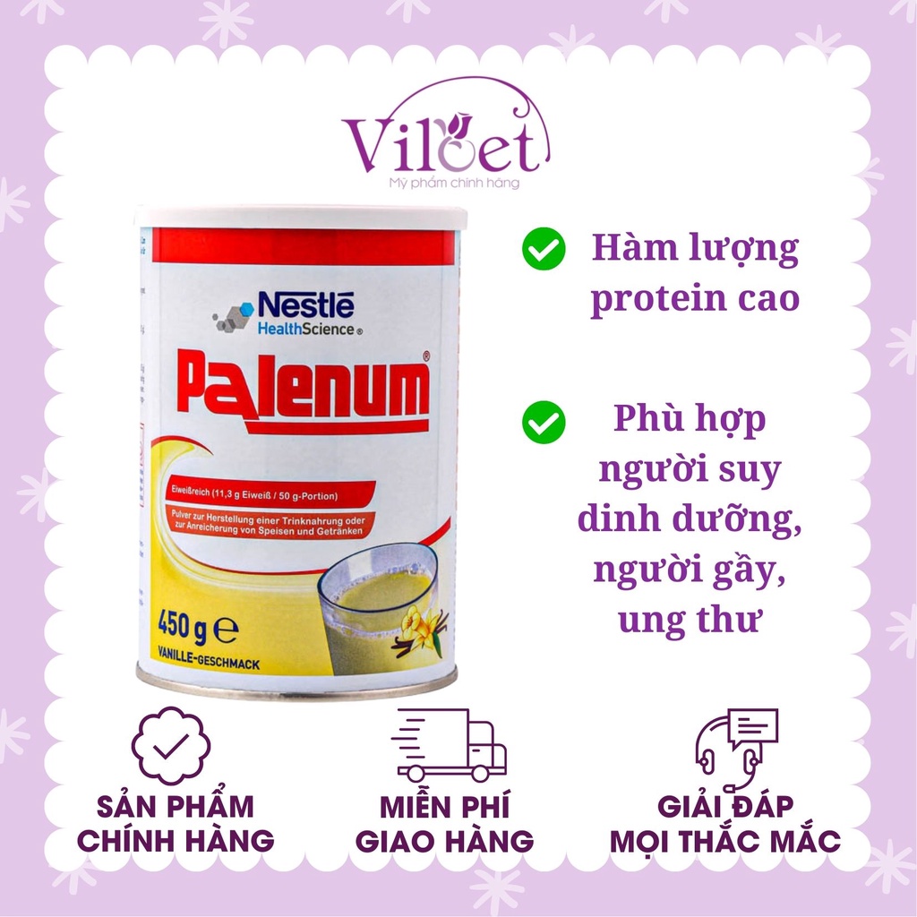 Sữa cho người ung thư Nestle Palenum Đức 450g, người gầy suy dinh dưỡng - Shop Viloet