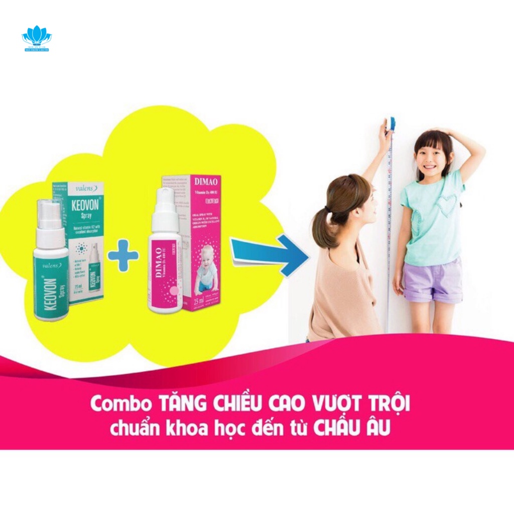 ✅ (Chính Hãng) Dimao Vitamin D3 Chính Hãng  Dạng Xịt 400IU Hiệu Quả Và Hấp Thu Tốt, Cam Kết Date Xa ( Lọ 25ml )