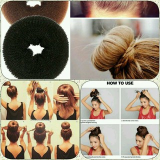 Độn búi tóc tròn donut size 10cm