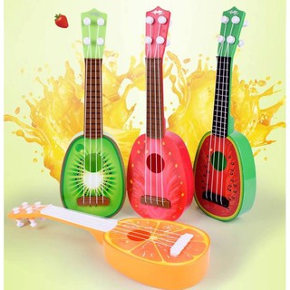 ĐỒ CHƠI ĐÀN GUITAR MINI CHO BÉ SÁNG TẠO VUI CHƠI HÌNH HOA QUẢ-MS2