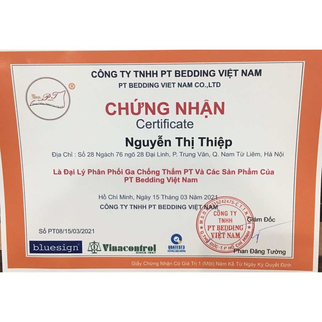 Drap chống thấm cho bé, Ga chống thấm chính hãng PT, chất liệu 100% cotton cao cấp, bé tè lau là sạch (được chọn mẫu)